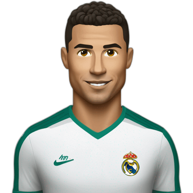 Ronaldo portrait realistic football player emoji