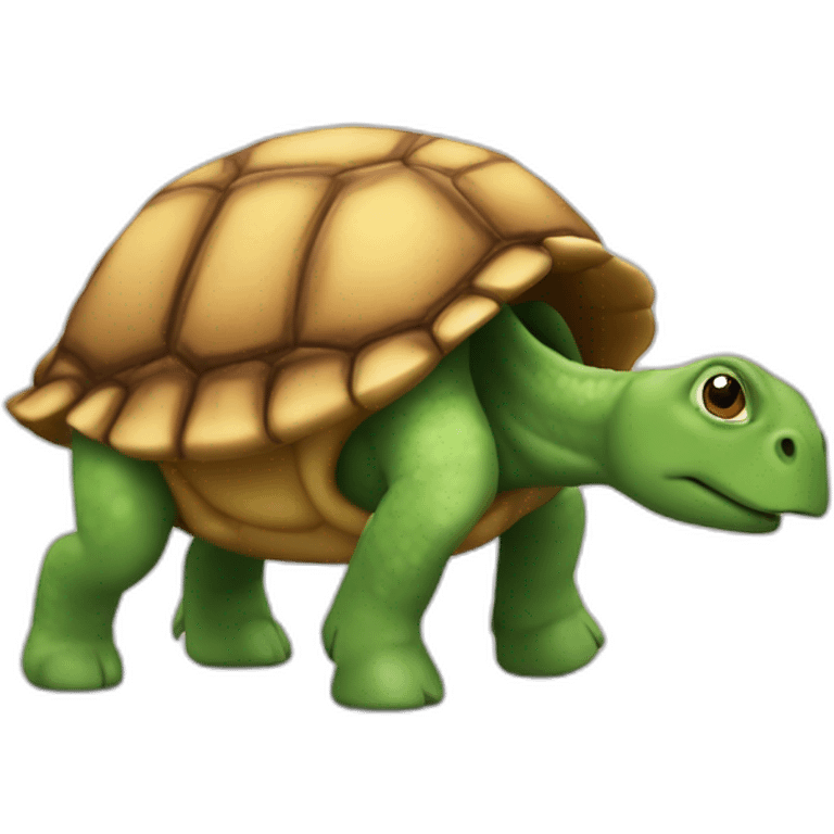 Tortue sur un rinoceros emoji