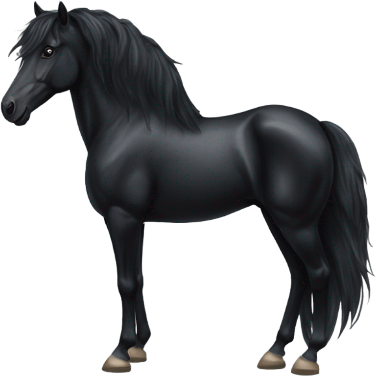 Black horse emoji