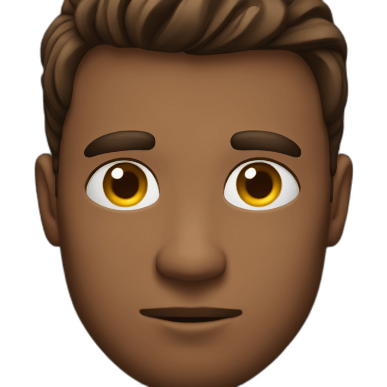 Brow hair guy with fever emoji