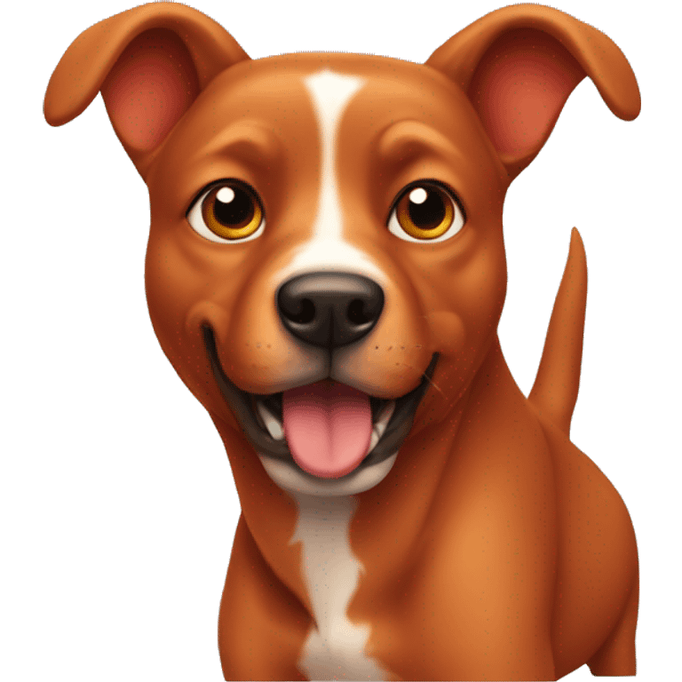 solid red dog with pointed ears emoji