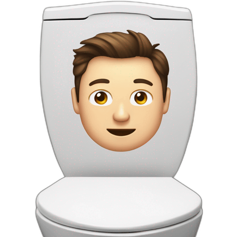 Elon musk sur les toilettes emoji