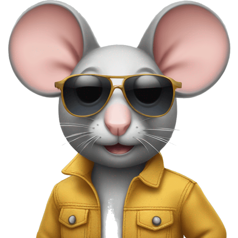 mouse with sunglasses emoji