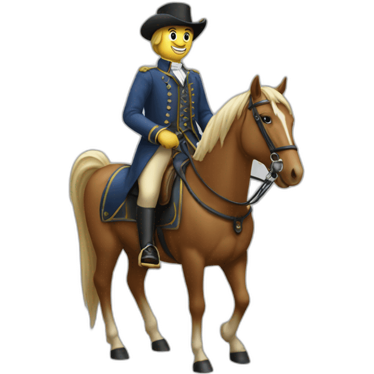 Monsieur sur cheval emoji