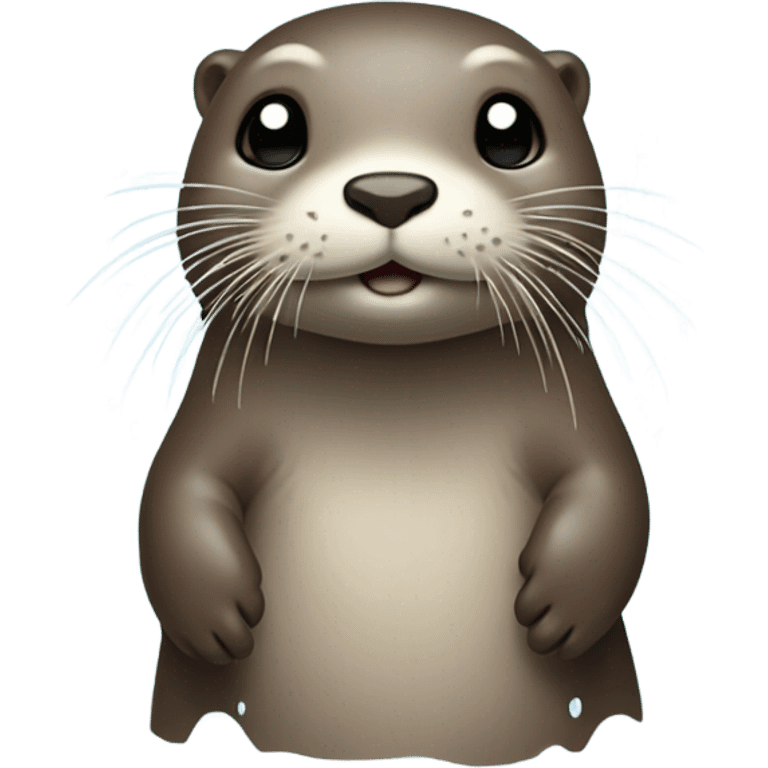 Otter taking a shower emoji