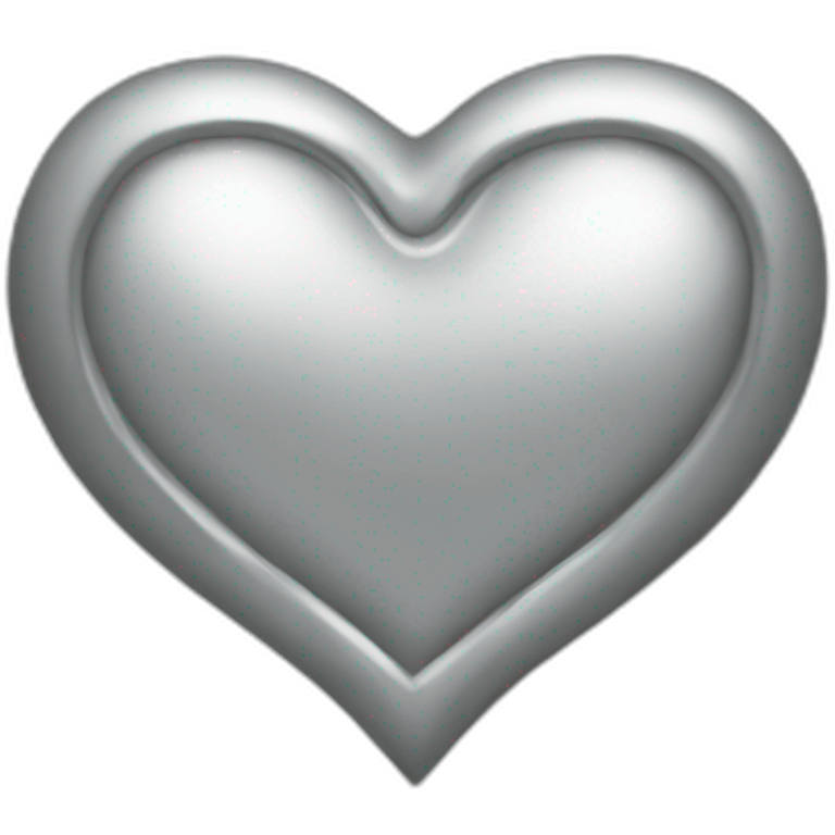 Silver heart emoji