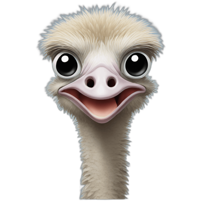 ostrich with the head in the sand emoji