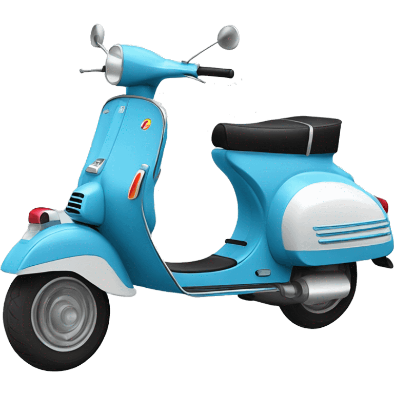 Hellblauer Vespa Roller emoji