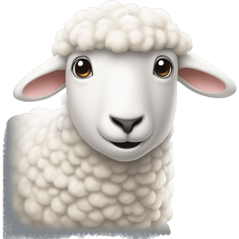 a white sheep with bants ￼ emoji