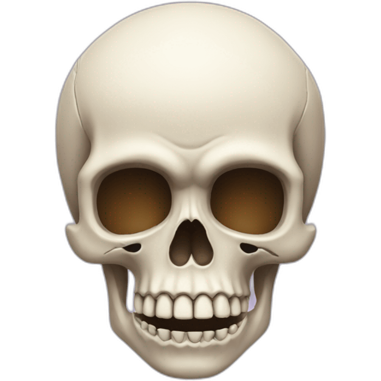 Surprised skull emoji