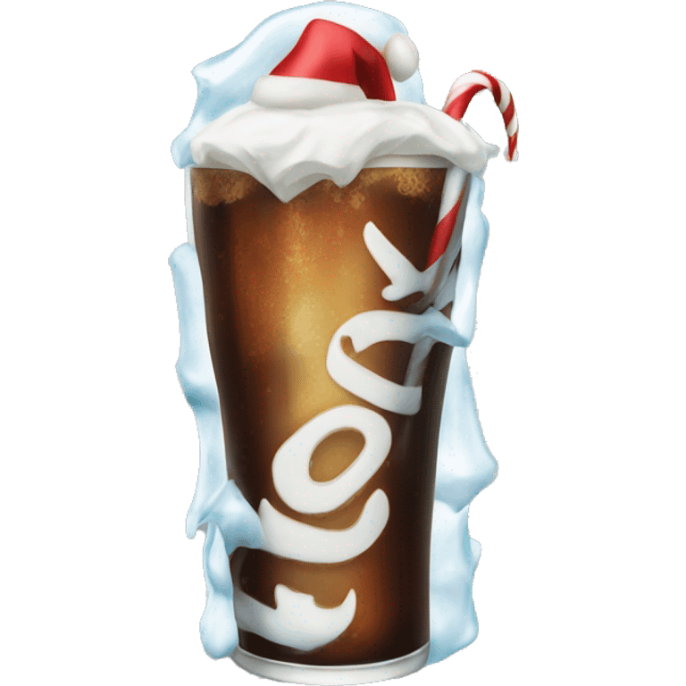 Ice cold Christmas Vanilla Coke  emoji