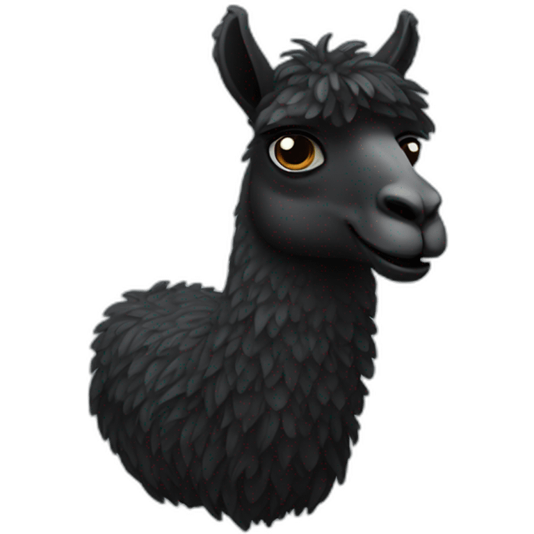 Black Mexican llama emoji