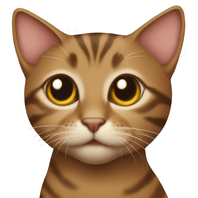 Tabby cat brown emoji