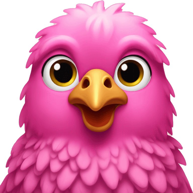 Pink chicken  emoji