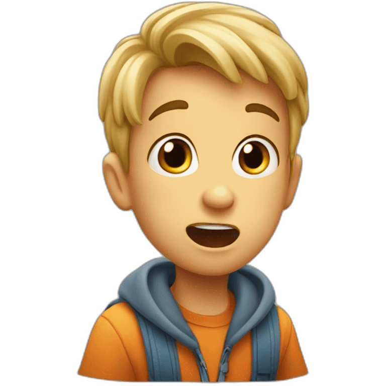 surprised little boy emoji