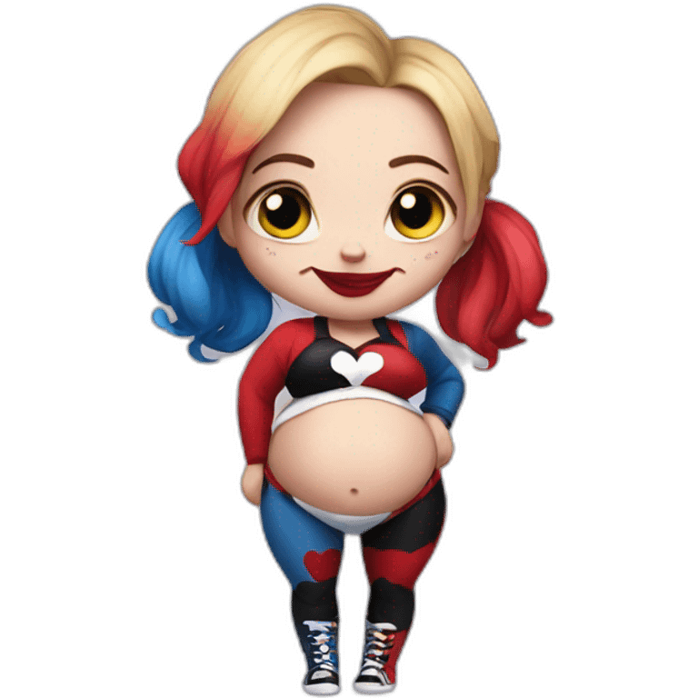 Harley quinn pregnant emoji