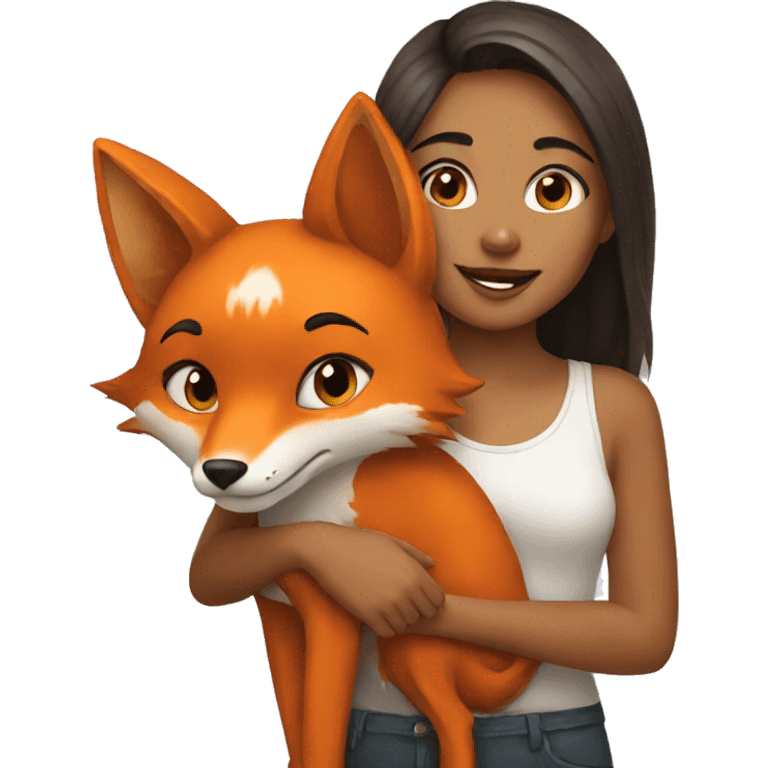 Girl With fox emoji