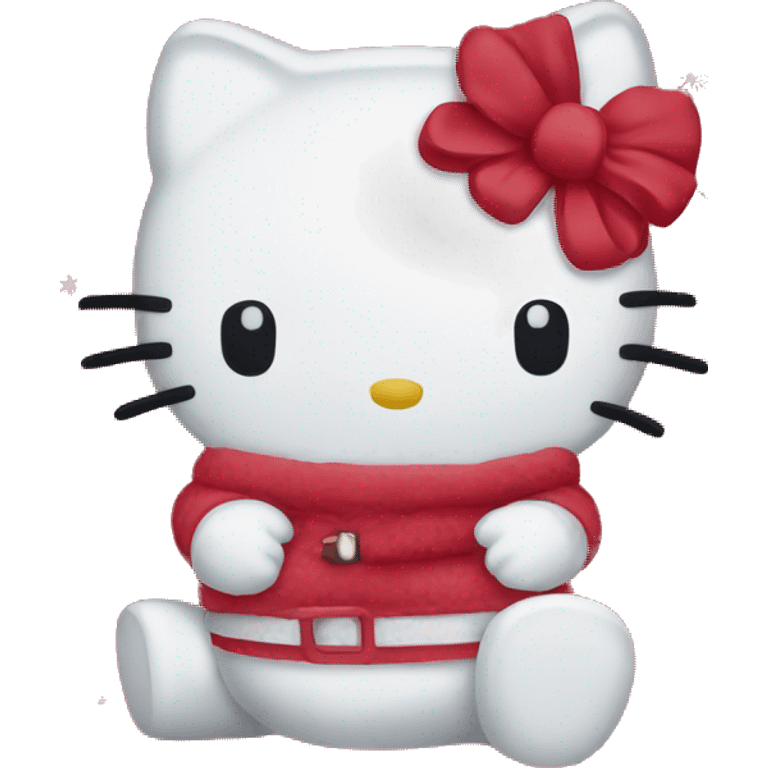 Hello kitty Christmas blanket emoji