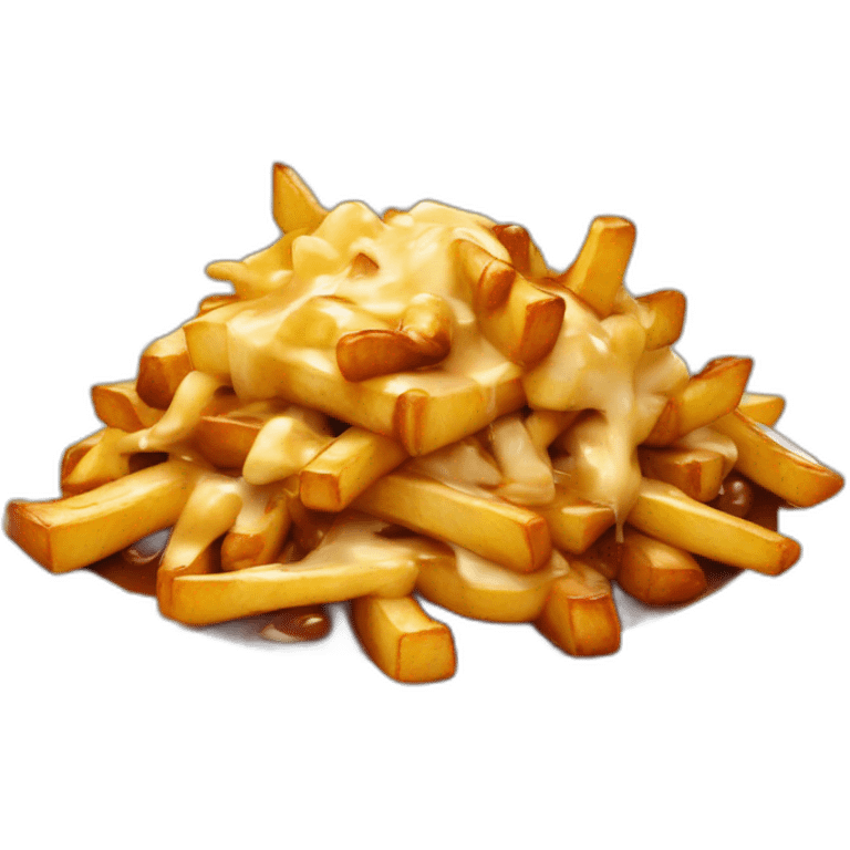 Poutine qui mange une poutine emoji