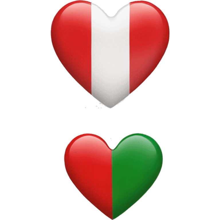 mix flag Italy and a heart emoji