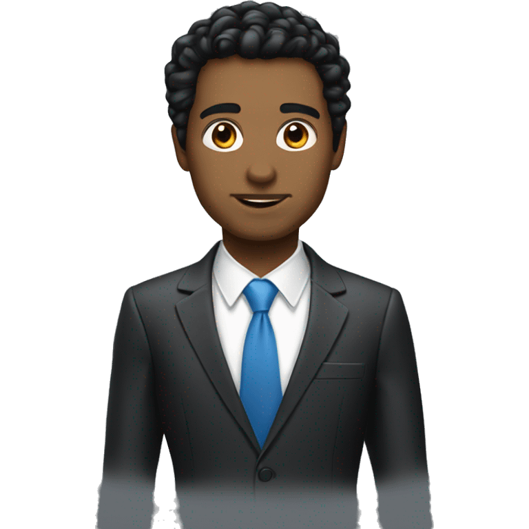  business expert  black hair emoji