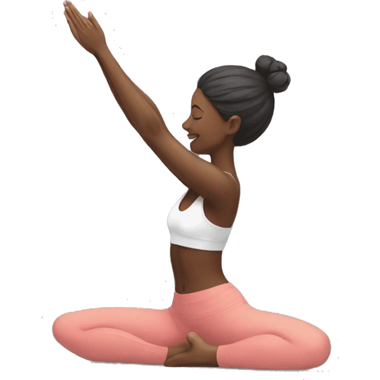 yoga girl light emoji