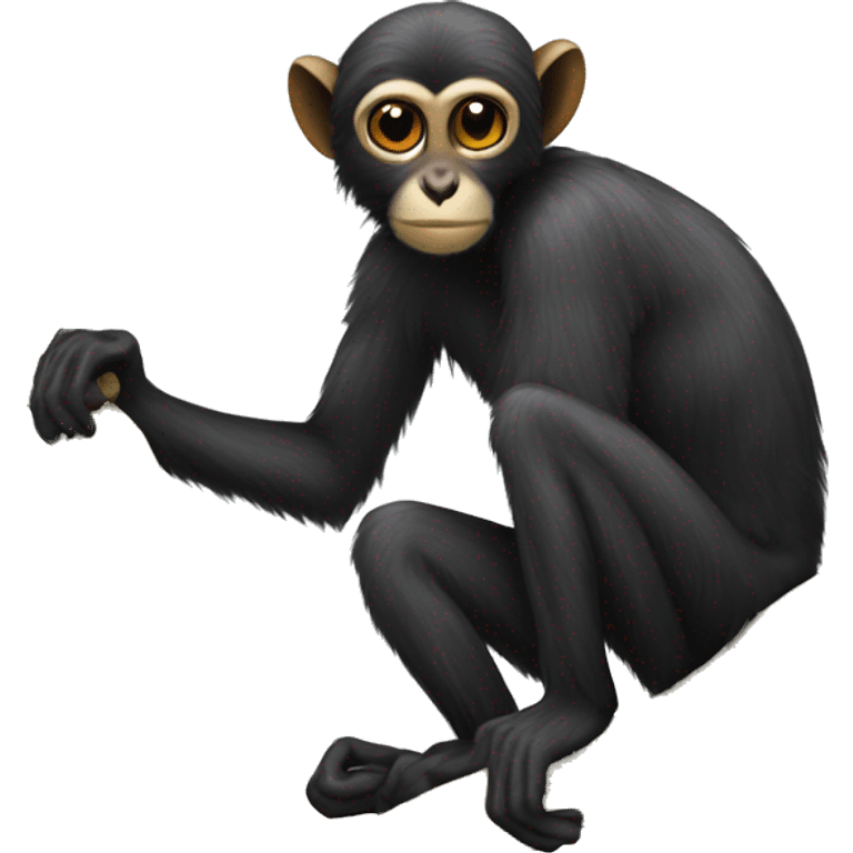 full body spider monkey emoji