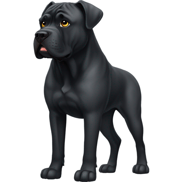 Black cane corso emoji