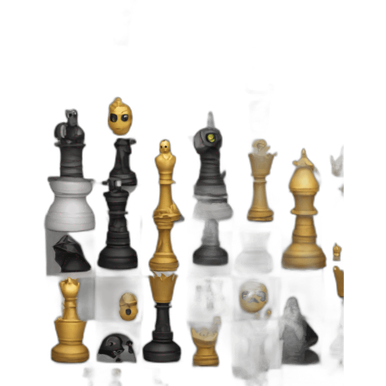 Star wars chess set emoji