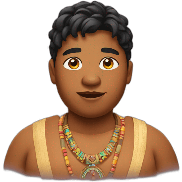 A black fat Indian teen emoji