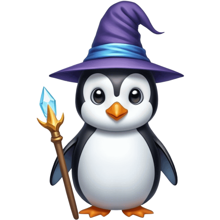 Penguin Wizard emoji