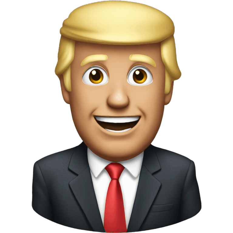 Trump happy emoji