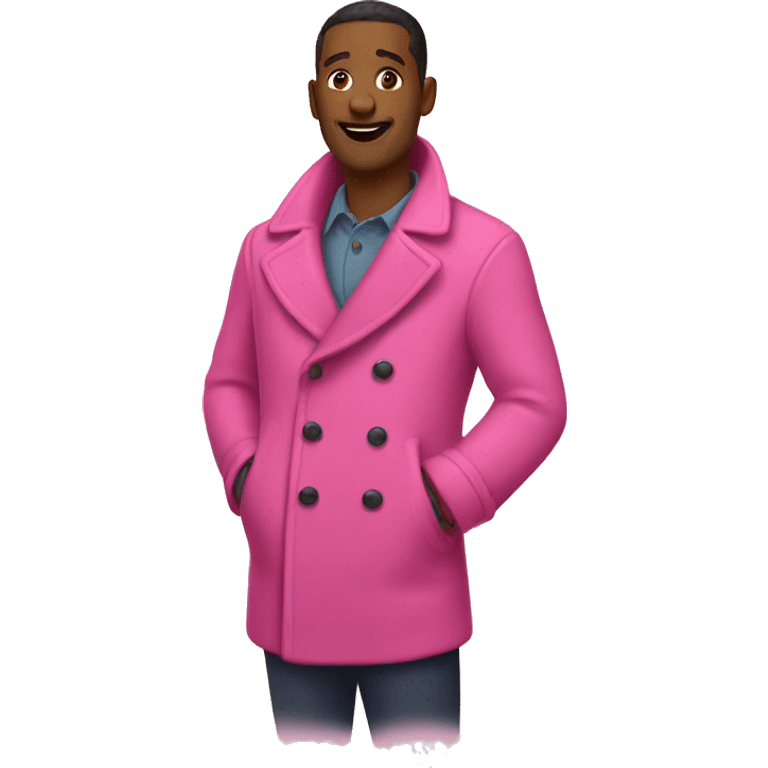 Pink pea coat emoji