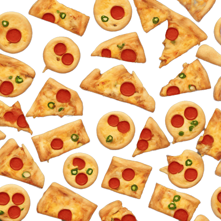 Bisquets turned into pizza emoji