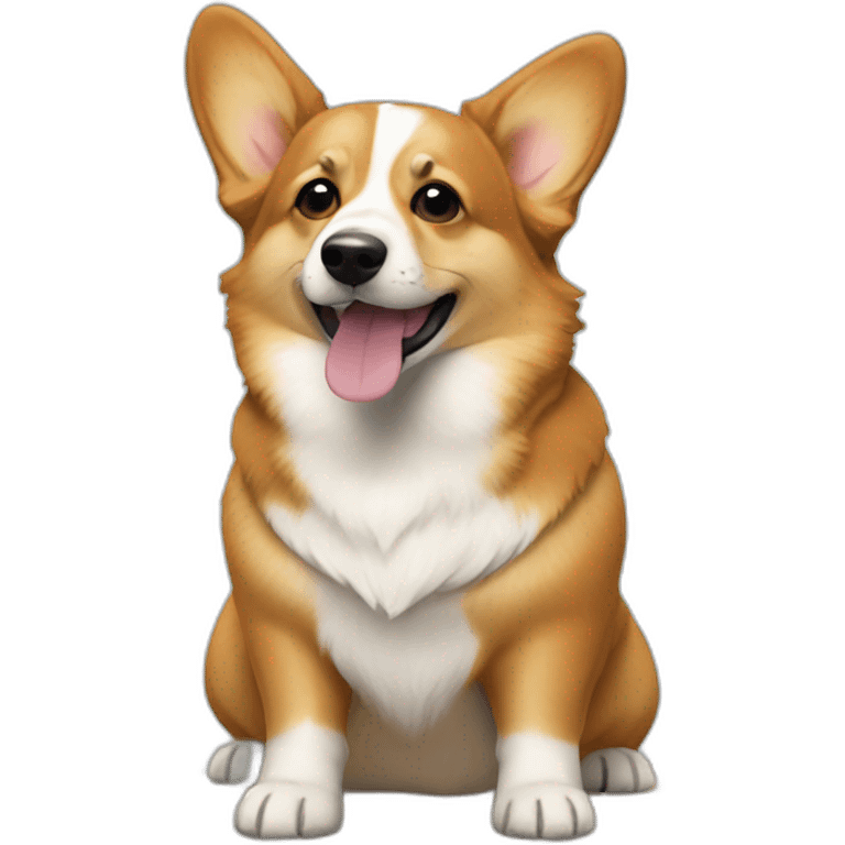 corgi in the shape of cornbread emoji