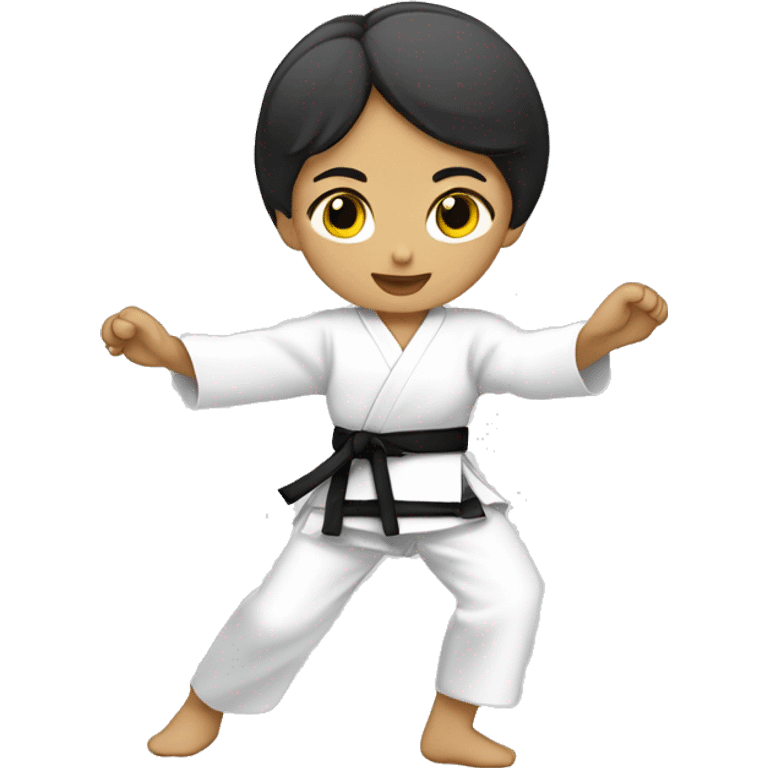 niña taekwondoka emoji