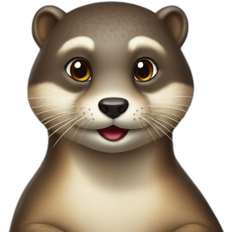 Loutre sur Macron emoji