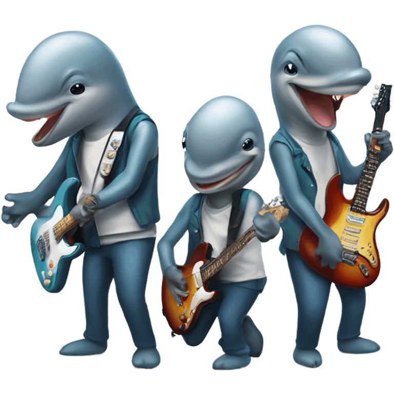 Dolphin Rock Band emoji