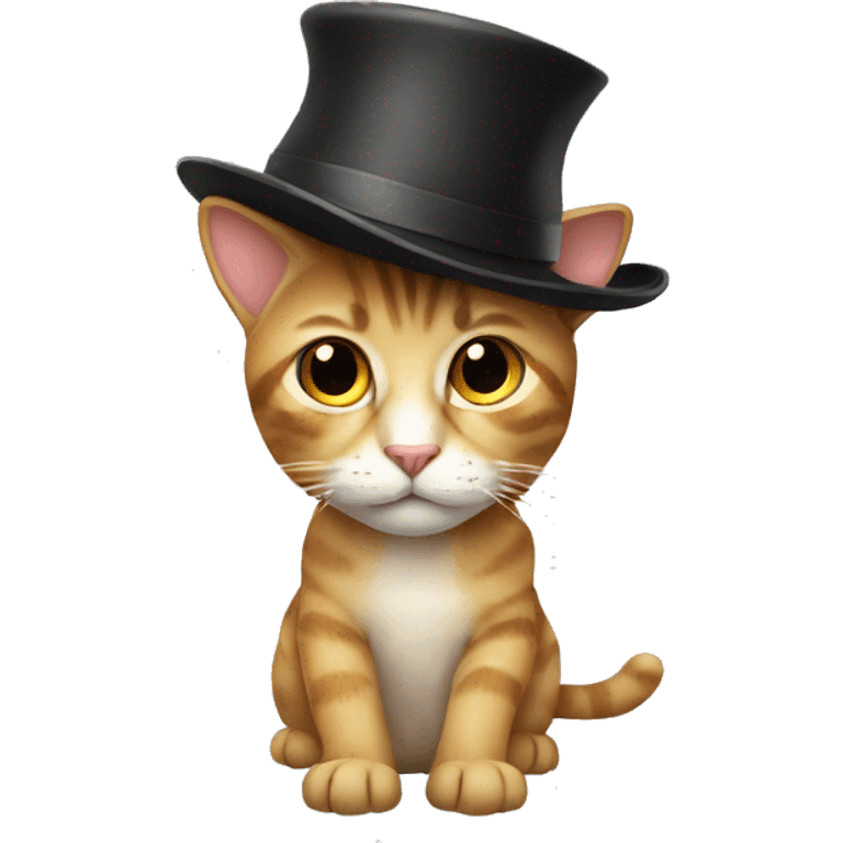 A cat with a hatt emoji