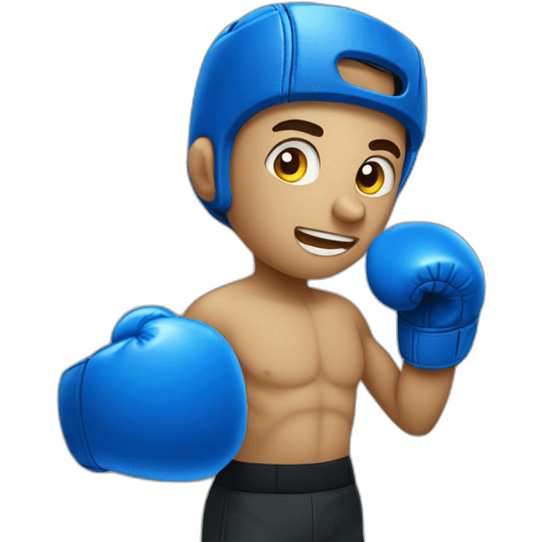 Blue Boxing  emoji