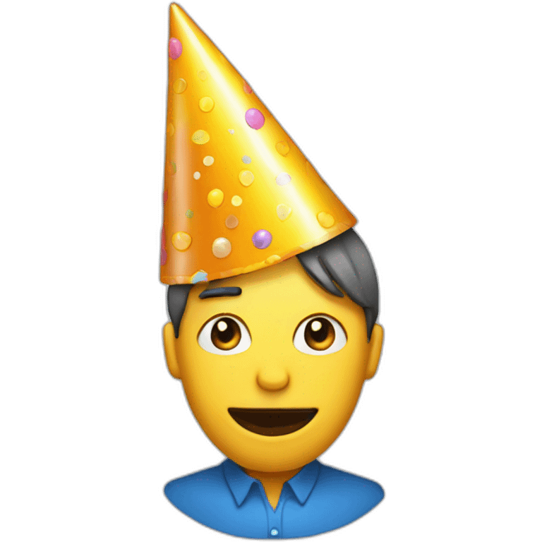 FACE WITH PARTY HAT AND blowout emoji