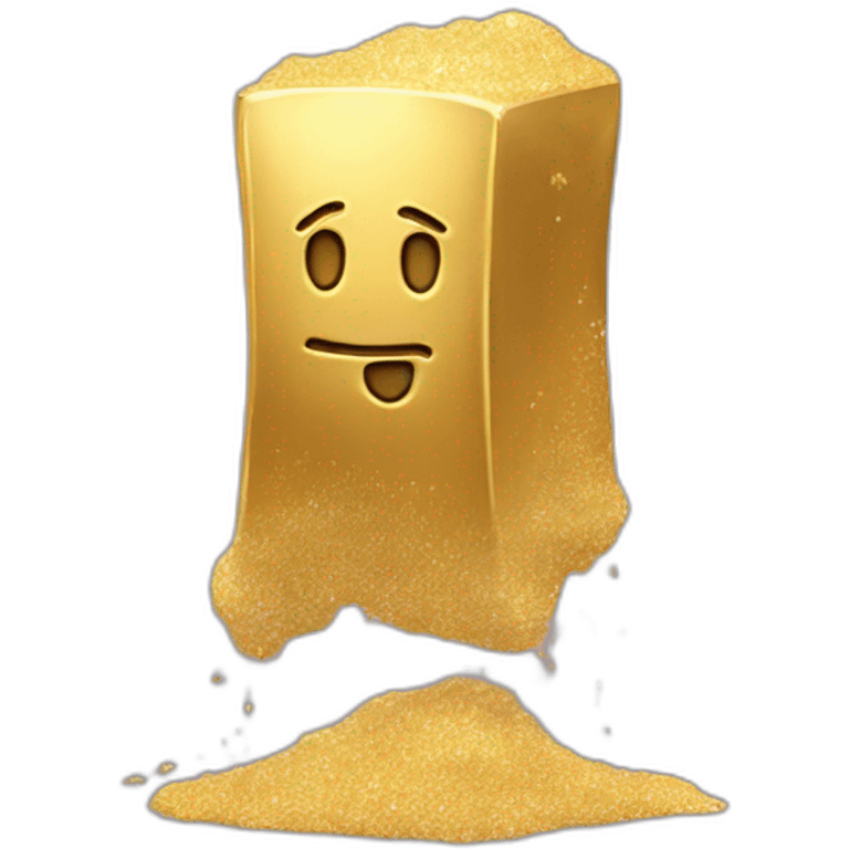 dust becoming gold bar emoji