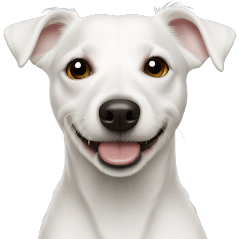 Albino Jack Russell white  emoji