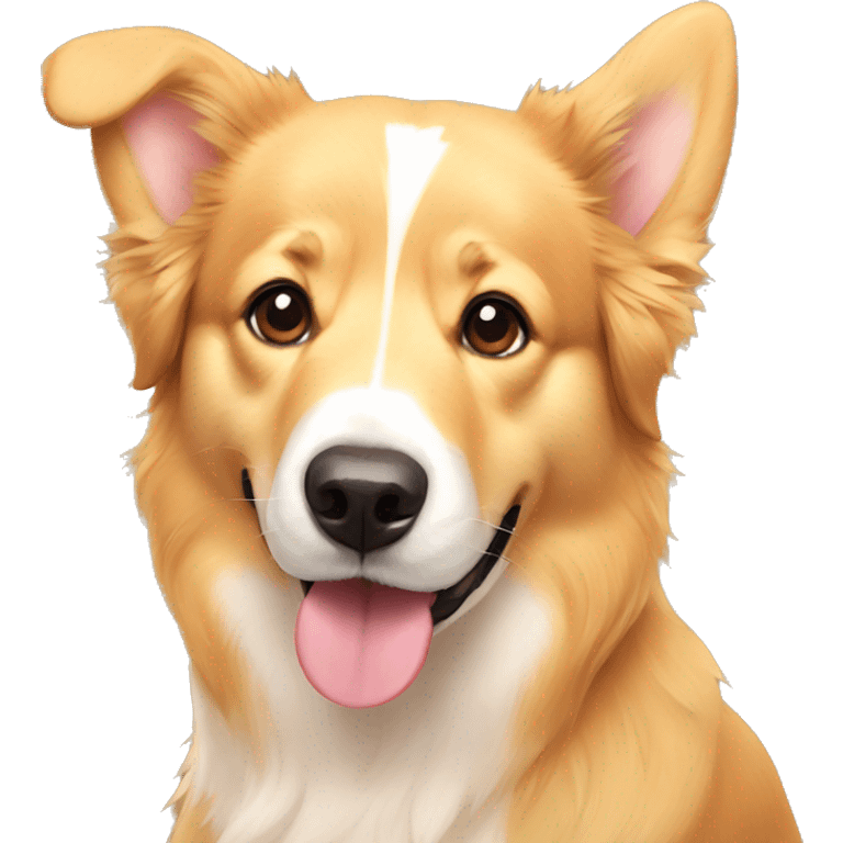 golden retriever mixed corgi emoji