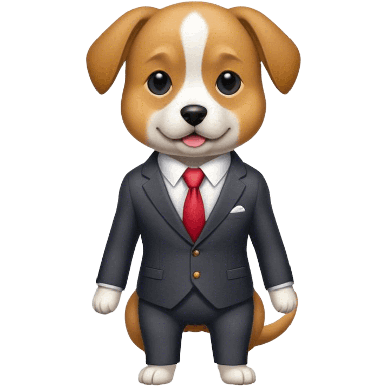 Dog wearing a suit  emoji