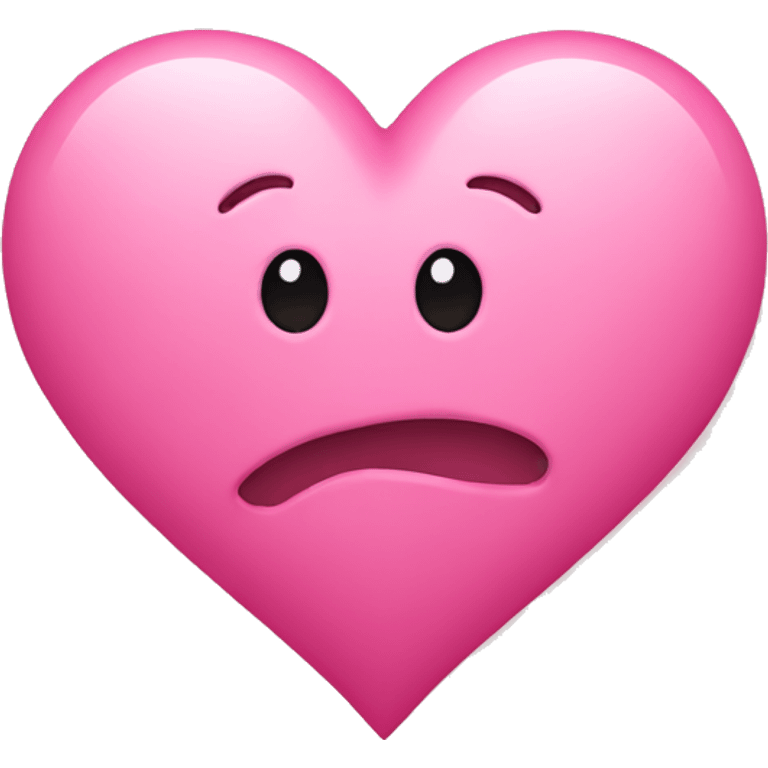 Pink Heart with E in the middle emoji