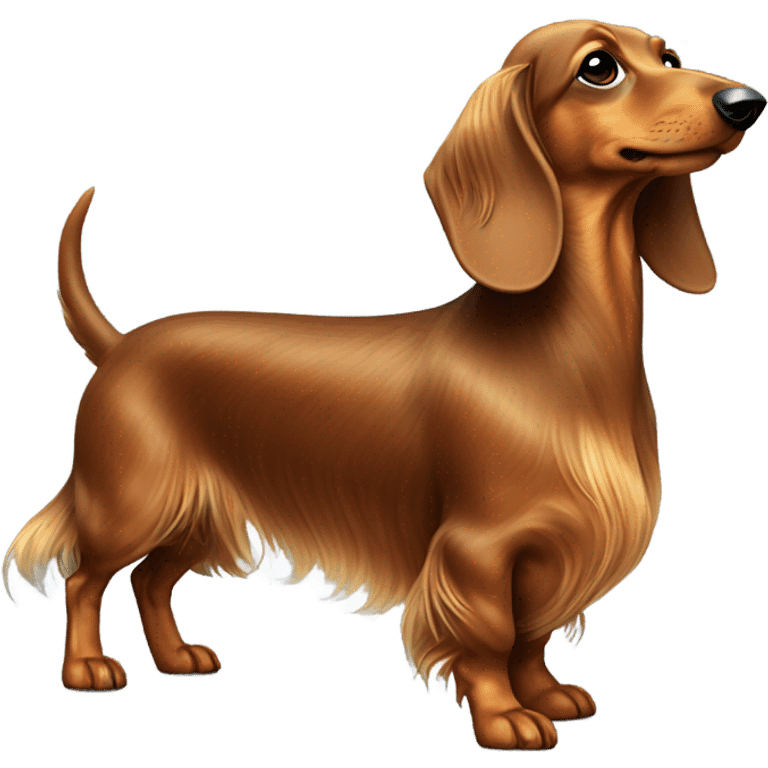 long hair dachshund emoji