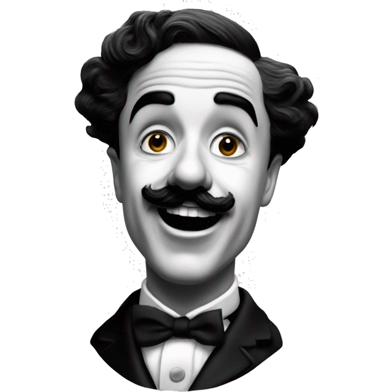 charlie chaplin qui tire la langue emoji