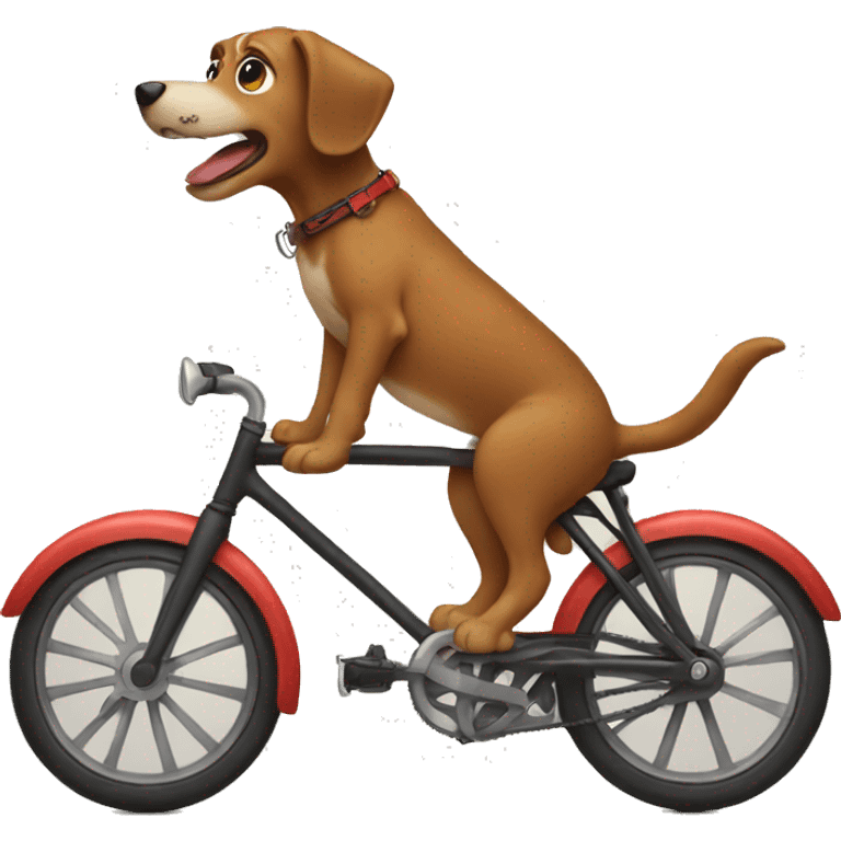 Dog on a bike emoji