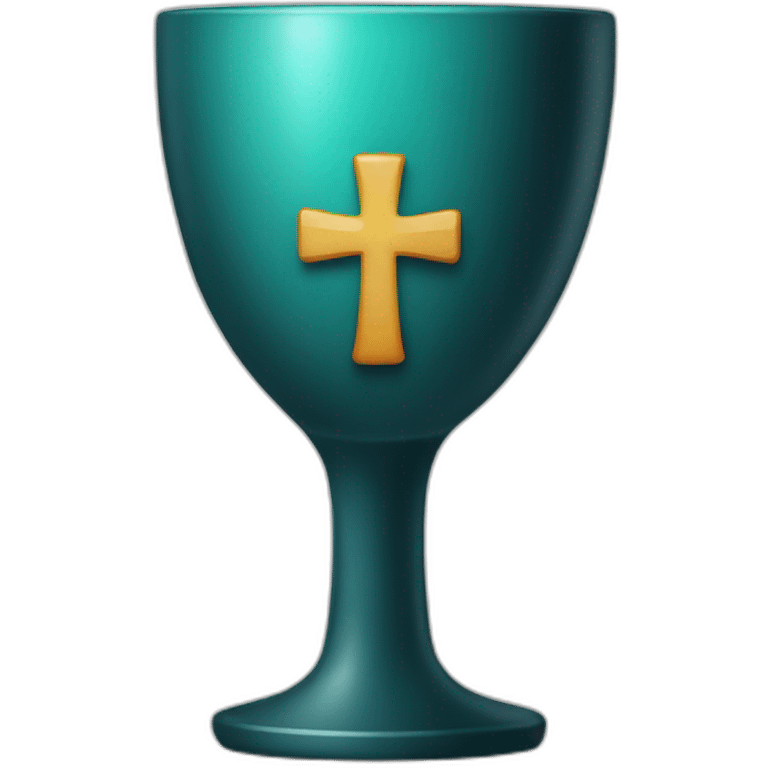 goblet with a cross emoji